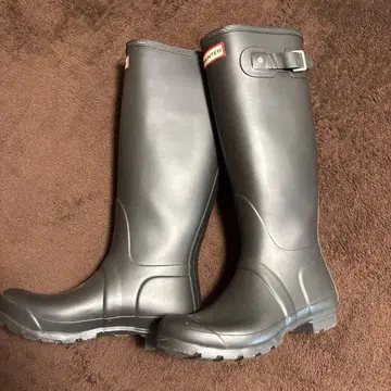 HUNTER WOMENS ORG TALL 블랙 5 UK