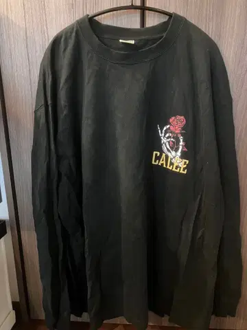 CALEE 블랙 긴팔 T셔츠 롱티
