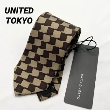[미사용 새상품 (129)] 유나이티드 도쿄 넥타이 체크 패턴