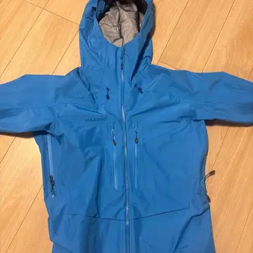 MAMMUT 후드 부착 마운틴 후드티 파랑