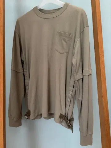 [ sacai ] 레이어드 롱 슬리브 T셔츠 사이즈 2