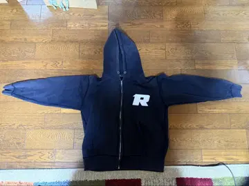 RIZIN 풀 집업 후드티 네이비