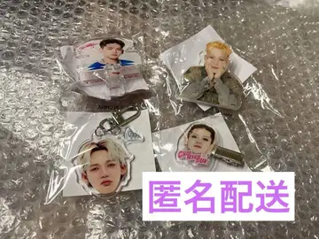 TREASURE 현석 캡슐 토이 4세트 얼굴 아크릴 키링 클립
