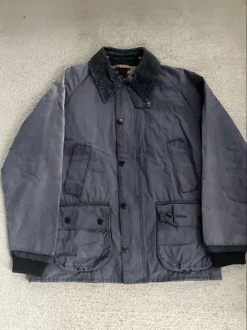 분위기 발군 BEDALE 바버 오일드 자켓 네이비