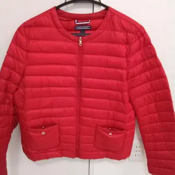 TOMMY HILFIGER 레드 다운 자켓 M