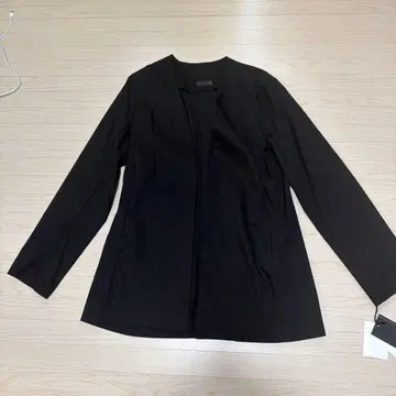 [ 정가 24,000엔 ] Aga 롱 노카라 자켓 블랙 M