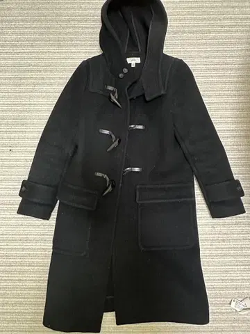 HYKE 블랙 더플 코트 사이즈 1