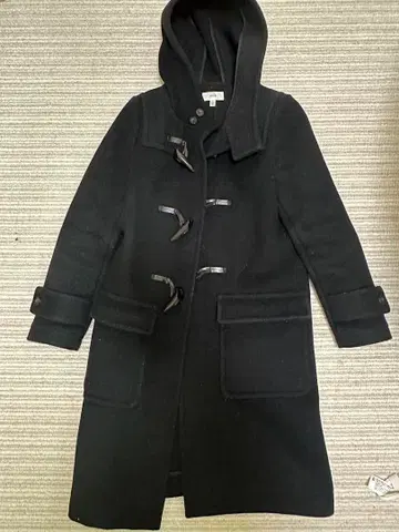 HYKE 블랙 더플 코트 사이즈 1