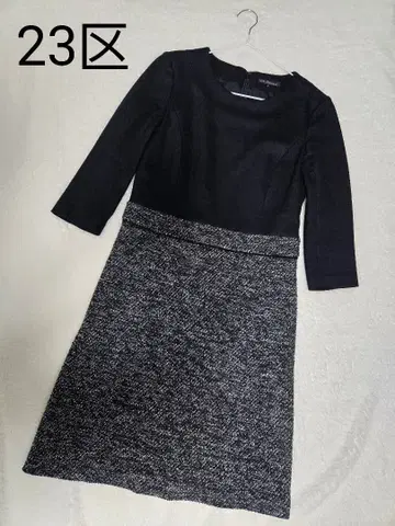 23구 새상품급 슬라브 트위드 콤비 원피스 size 36 S사이즈
