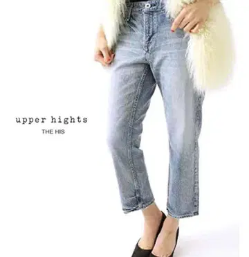 upper hights THE HIS 보이즈 크롭 데미지 데님