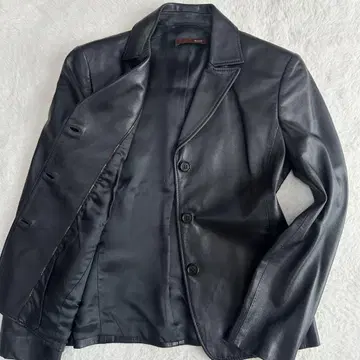 BALLY 발리 램 가죽 테일러드 자켓 블랙 여성용 L