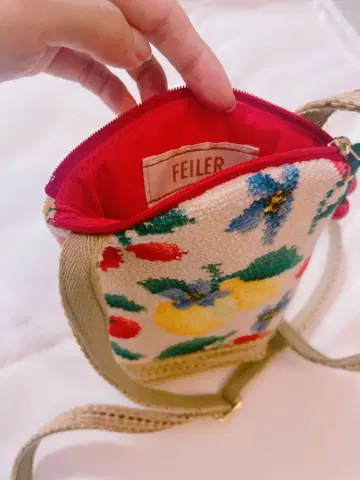 새상품급 FEILER 후르츠 패턴 숄더백