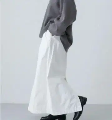 카구레 코튼 스트레이트 스커트 [일본제]