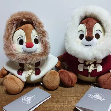 디즈니 스토어 칩과 데일 봉제 인형 크리스마스
