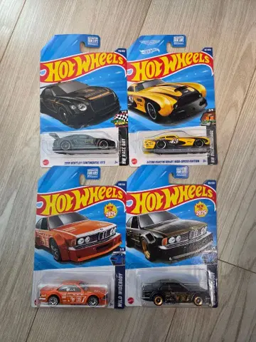 해외판 핫휠 4대 세트 BMW BENTLEY ASTON MARTIN