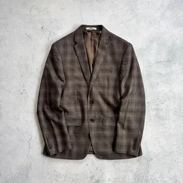 90s dkny 타탄 체크 테일러드 재킷