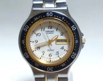 [가동품 레어] SEIKO SQ100 여성용 손목시계 쿼츠 콤비 컬러