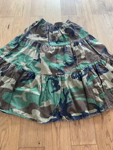 ENGINEEREDGARMENTS 카모 패턴 볼륨 플레어 스커트