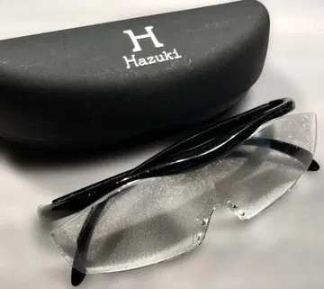 하즈키 루페 블랙 프레임 안경 1.6X 코 패드 없음
