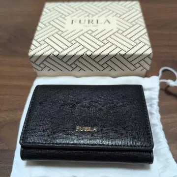FURLA 블랙 3단 폴더형 지갑