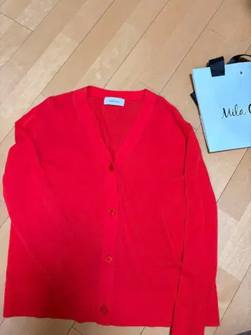 Mila Owen 레드 가디건 M