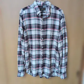BEAMS+ 체크 무늬 플란넬 셔츠 L 사이즈