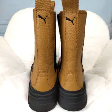 [새상품급] PUMA 천연 가죽 사이드 고어 부츠 통굽