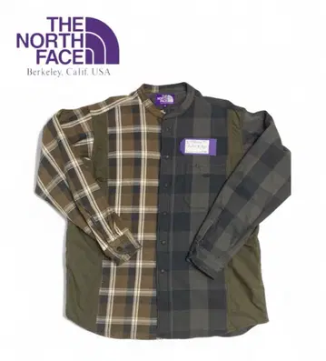 THE NORTHFACE PURPLE LABEL 클레이지 셔츠 S 브라운