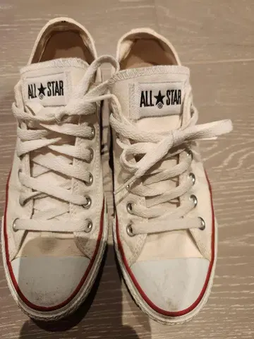 CONVERSE ALL STAR 화이트 스니커즈 24cm