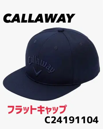 CALLAWAY [ 새상품 플랫 캡 C24191104 ] 네이비