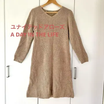 새상품급 유나이티드 애로우즈 A DAY IN THE LIFE 니트 원피스