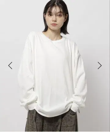 새상품 니코앤드 컬러마이스터 롱 T셔츠 화이트 L