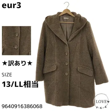 하자품 eur3 자켓 아우터 체스터 코트 모 털 니트 17