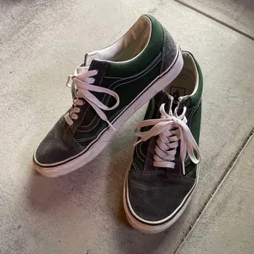 VANS 반스 올드스쿨 스니커즈 그린 네이비 26.5
