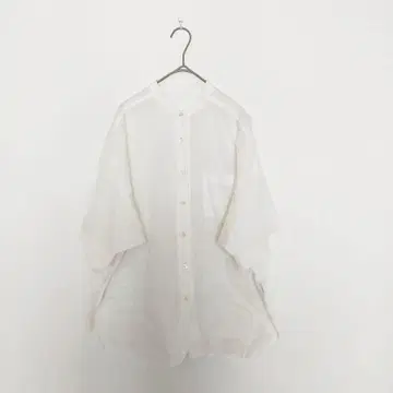 프레임워크 긴팔 블라우스 FREE 화이트 린넨 혼방 오버 사이즈