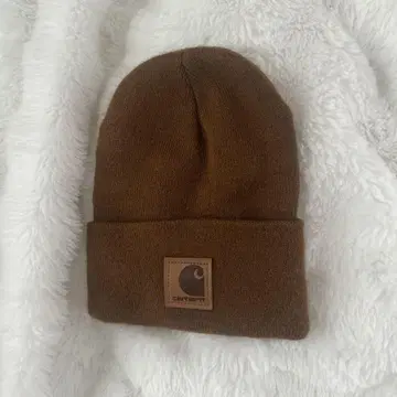 Carhartt 브라운 니트 모자