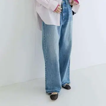 청바지 데님 데님 팬츠 데미지 와이드 데님 팬츠 여성용