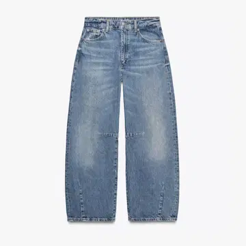 ZARA TRF 배기 벌룬 미드 라이즈 데님 팬츠