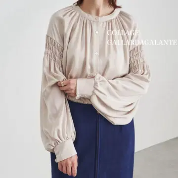 COILLAGE GALLARDAGALANTE 베이지 긴팔 셔츠