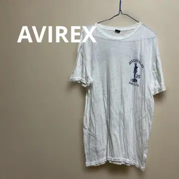 레어! AVIREX 화이트 T셔츠 L사이즈 지도