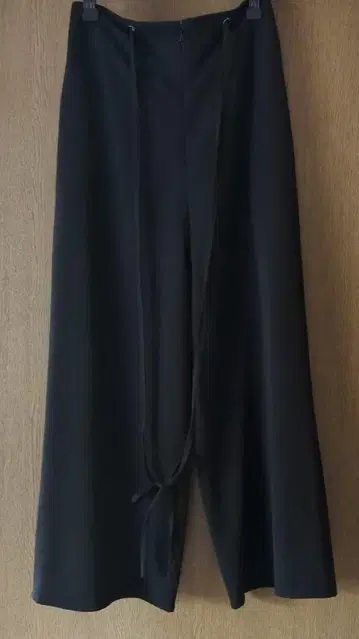 [ CLOCHE.크로셰 ] 서스펜더 와이드 팬츠 블랙