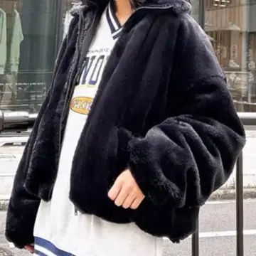 INGNI 잉그 에코 퍼 블루종 퍼 자켓