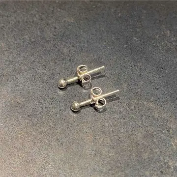 SILVER925 볼 스터드 이어링/실버/귀걸이