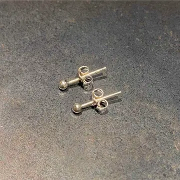 SILVER925 볼 스터드 이어링/실버/귀걸이