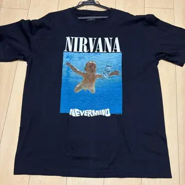 NIRVANA NEVERMIND 티셔츠 XL 블랙