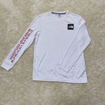 THE NORTH FACE 화이트 긴팔 티셔츠 M