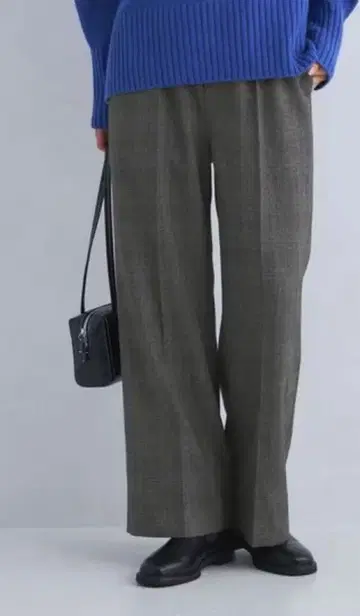 그린 라벨 릴랙싱 트위드 체크 팬츠 XS 34
