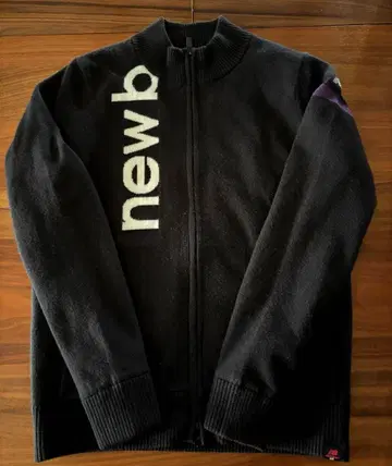 뉴발란스골프 풀 집업 니트 블루종 M 사이즈 1