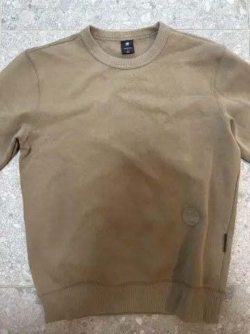 G star raw 베이지 크루넥 맨투맨 S 사이즈