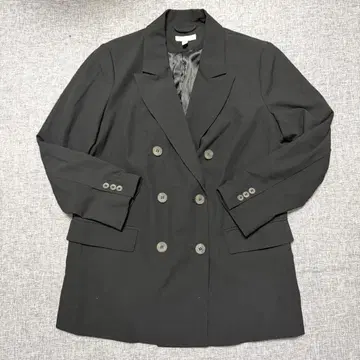 H&M 더블 버튼 자켓 블랙 여성용 M사이즈